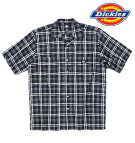 大きいサイズ メンズ DICKIES (ディッキーズ) オープンシャツ半袖