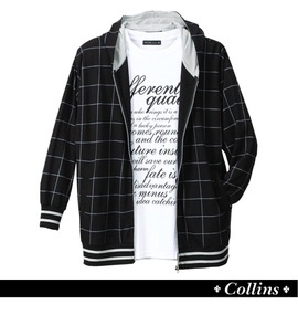 大きいサイズ メンズ COLLINS (コリンズ) パーカー+Tシャツ(半袖)
