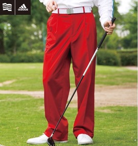 adidas golf ツータックパンツ
