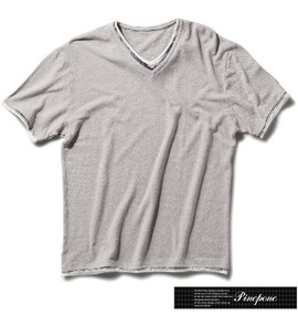 大きいサイズ メンズ Pincponc (ピンクポンク) フェイクレイヤードVTシャツ半袖