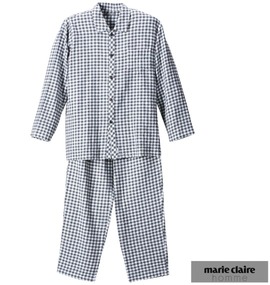大きいサイズ メンズ marie claire homme (マリクレールオム) チェックパジャマ(長袖)