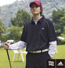 大きいサイズ メンズ adidas golf (アディダスゴルフ) ポロシャツ+ハイネックT