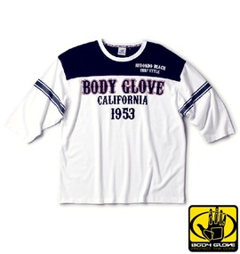 大きいサイズ メンズ BODY GLOVE (ボディグローブ) 七分袖Tシャツ