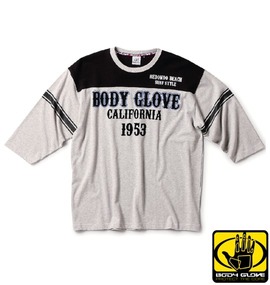大きいサイズ メンズ BODY GLOVE (ボディグローブ) 七分袖Tシャツ