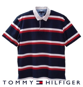 大きいサイズ メンズ TOMMY HILFIGER (トミーヒルフィガー) ボーダーラガーシャツ