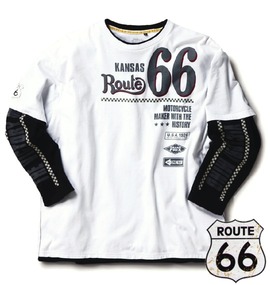 大きいサイズ メンズ ROUTE66 (ルート66) Tシャツ