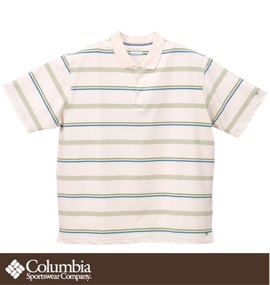 大きいサイズ メンズ COLUMBIA (コロンビア) ボーダーポロシャツ