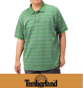 大きいサイズ メンズ TIMBERLAND (ティンバーランド) ボーダーポロシャツ