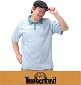 大きいサイズ メンズ TIMBERLAND (ティンバーランド) ボーダーポロシャツ