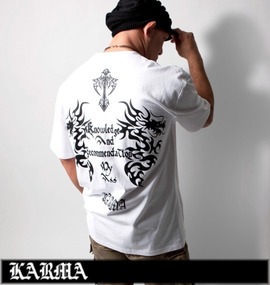 大きいサイズ メンズ KARMA (カルマ) Tシャツ(半袖)