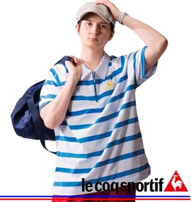 大きいサイズ メンズ LE COQ SPORTIF (ルコックスポルティフ) ジップポロシャツ(半袖)