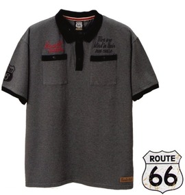 大きいサイズ メンズ ROUTE66 (ルート66) ポロシャツ(半袖)