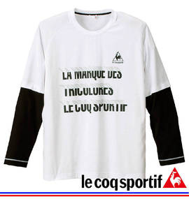 大きいサイズ メンズ LE COQ SPORTIF (ルコックスポルティフ) フェイクレイヤードTシャツ