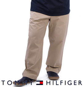 大きいサイズ メンズ TOMMY HILFIGER (トミーヒルフィガー) ノータックパンツ(L30)
