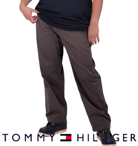 大きいサイズ メンズ TOMMY HILFIGER (トミーヒルフィガー) ノータックパンツ(L32)