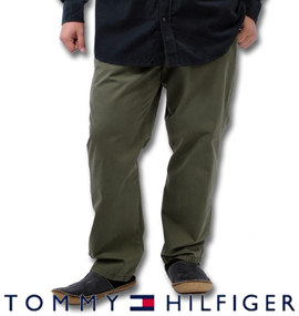 大きいサイズ メンズ TOMMY HILFIGER (トミーヒルフィガー) ノータックパンツ(L30)