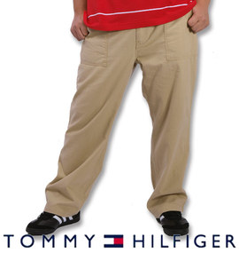 大きいサイズ メンズ TOMMY HILFIGER (トミーヒルフィガー) リネンパンツ(L30)