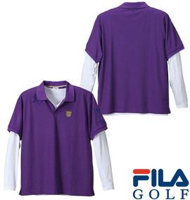 大きいサイズ メンズ FILA GOLF (フィラゴルフ) ポロシャツ(半袖)+VTシャツ