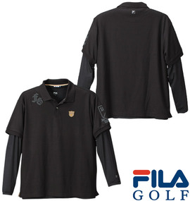 大きいサイズ メンズ FILA GOLF (フィラゴルフ) ポロシャツ(半袖)+VTシャツ