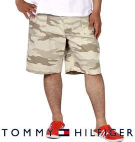 大きいサイズ メンズ TOMMY HILFIGER (トミーヒルフィガー) ベルト付きハーフパンツ