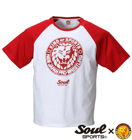 大きいサイズ メンズ SOUL SPORTS×新日本プロレス (ソウルスポーツ) Tシャツ(半袖)