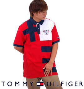 大きいサイズ メンズ TOMMY HILFIGER (トミーヒルフィガー) パネル切替ポロシャツ