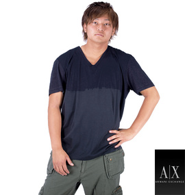 大きいサイズ メンズ ARMANI EXCHANGE (アルマーニエクスチェンジ) VネックTシャツ