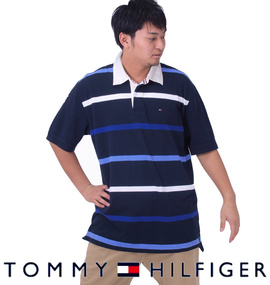 大きいサイズ メンズ TOMMY HILFIGER (トミーヒルフィガー) ラガーポロシャツ