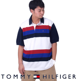 大きいサイズ メンズ TOMMY HILFIGER (トミーヒルフィガー) ラガーポロシャツ