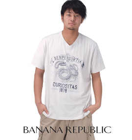 大きいサイズ メンズ BANANA REPUBLIC (バナナリパブリック) VネックTシャツ