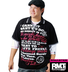 大きいサイズ メンズ RIMASTER (リマスター) ポロシャツ(半袖)+六分袖T