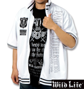 大きいサイズ メンズ WILD LIFE (ワイルドライフ) ジャージ半袖+Tシャツ半袖