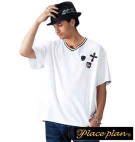 大きいサイズ メンズ PLACE PLAN (プレイスプラン) 半袖VTシャツ
