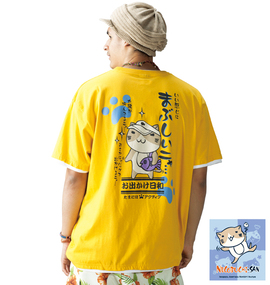 大きいサイズ メンズ NECOBUCHI-SAN (ネコブチサン) 半袖Tシャツ