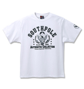 大きいサイズ メンズ SOUTHPOLE (サウスポール) アーチロゴプリントTシャツ