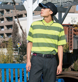 大きいサイズ メンズ adidas golf (アディダスゴルフ) ボーダー半袖ポロシャツ