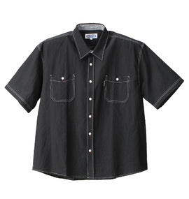 大きいサイズ メンズ OUTDOOR PRODUCTS (アウトドア プロダクツ) 綿麻半袖ワークシャツ