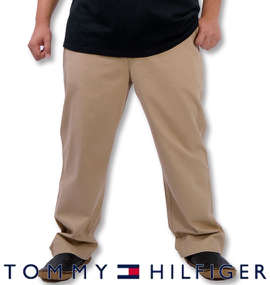 大きいサイズ メンズ TOMMY HILFIGER (トミーヒルフィガー) ノータックチノパンツ(L30)