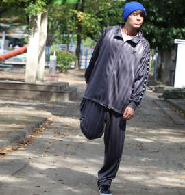 lotto シャドーストライプジャージセット