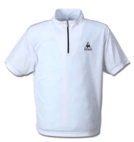 大きいサイズ メンズ LE COQ SPORTIF (ルコックスポルティフ) ハーフジップ半袖シャツ