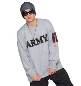 RIMASTER カモフラサガラ刺繍トレーナー