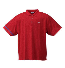 大きいサイズ メンズ adidas golf (アディダスゴルフ) トライバル柄半袖ポロシャツ