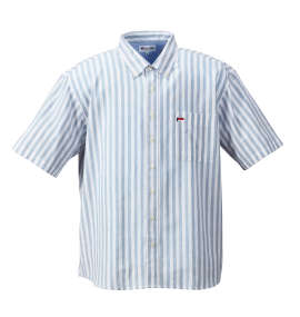 大きいサイズ メンズ H by FIGER (エイチバイフィガー) ストライプ半袖B.Dシャツ