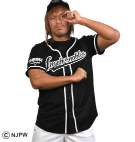 新日本プロレス 内藤哲也 ロス・インゴベルナブレス・デ・ハポンベースボールシャツ
