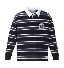 H by FIGER 長袖ボーダーラガーシャツ