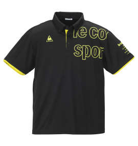 大きいサイズ メンズ LE COQ SPORTIF (ルコックスポルティフ) ソフトダブルメッシュ半袖ポロシャツ