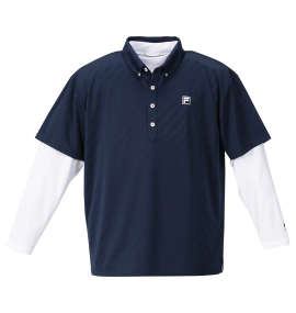大きいサイズ メンズ FILA GOLF (フィラゴルフ) 半袖シャツ+インナーセット