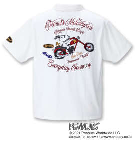 FLAGSTAFF×PEANUTS スヌーピーコラボ半袖ポロシャツ