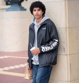 大きいサイズ メンズ THRASHER (スラッシャー) スタンドフルジップジャケット