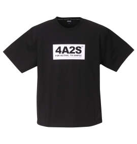 大きいサイズ メンズ 4A2S (フォーエーニエス) ボックスロゴ半袖Tシャツ
